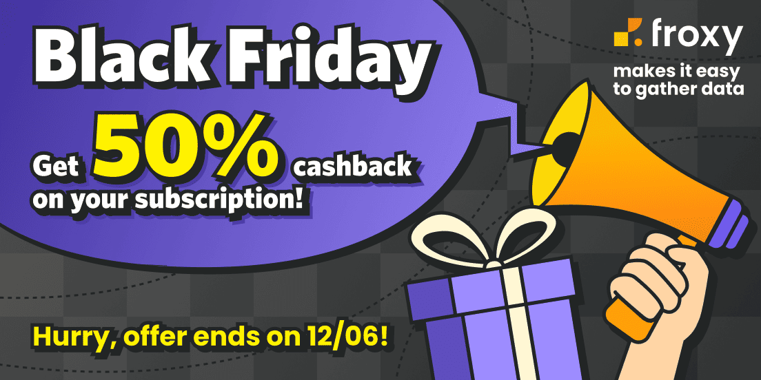 Black Friday Week is Live — Grab Your 50% Cashback Now!